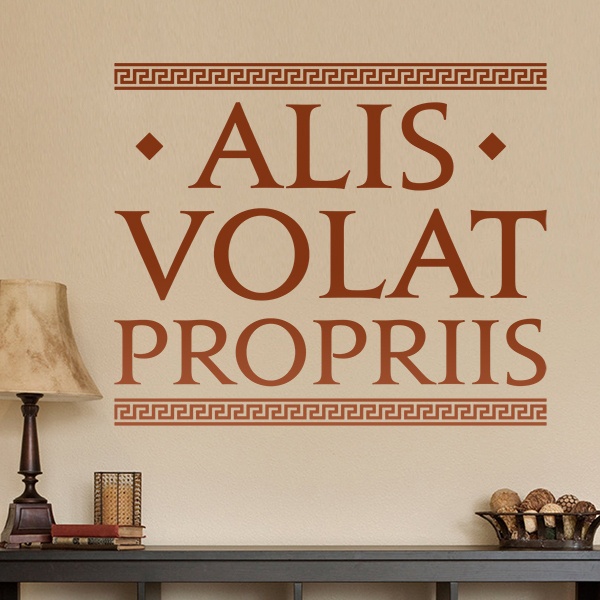 Wall Stickers: Alis Volat Propriis