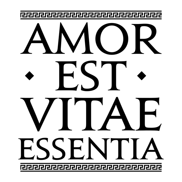 Wall Stickers: Amor Est Vitae Essentia