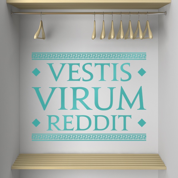 Wall Stickers: Vestis Virum Reddit 0