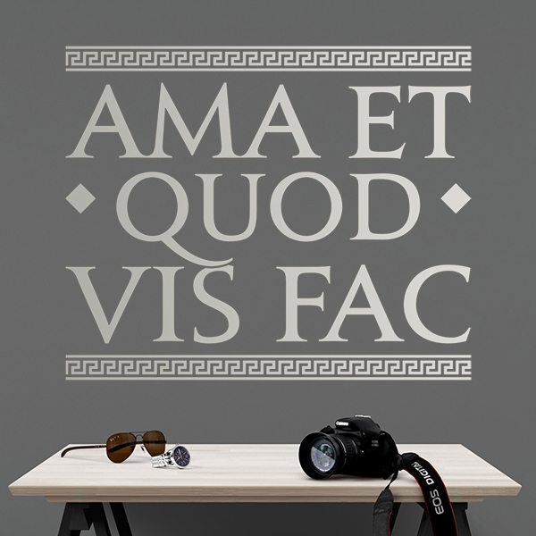Wall Stickers: Ama Et Quod Vis Fac 0