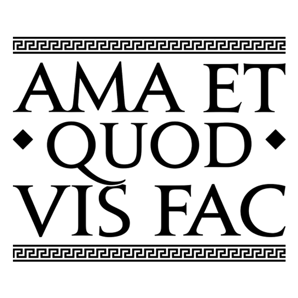 Wall Stickers: Ama Et Quod Vis Fac