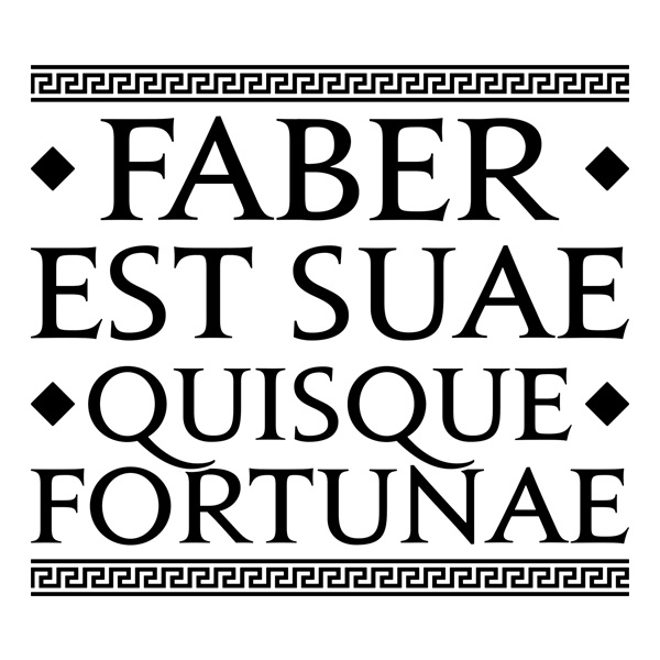 Wall Stickers: Faber Est Suae Quisque Fortunae
