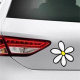 Car & Motorbike Stickers: Kit of 5 Surf Daisy Flowers 4