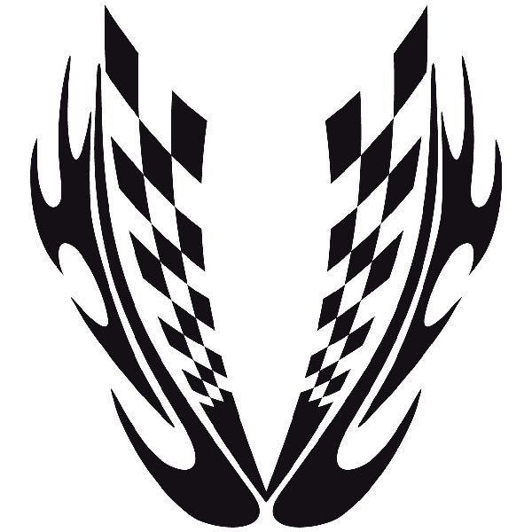 Car & Motorbike Stickers: Tribal bonnet 11