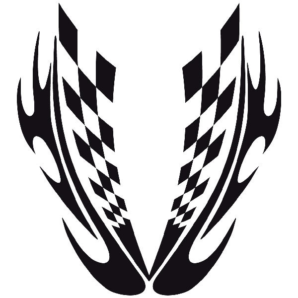 Car & Motorbike Stickers: Tribal bonnet 11