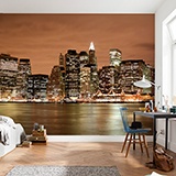 Wall Murals: New York Skyline at night 2