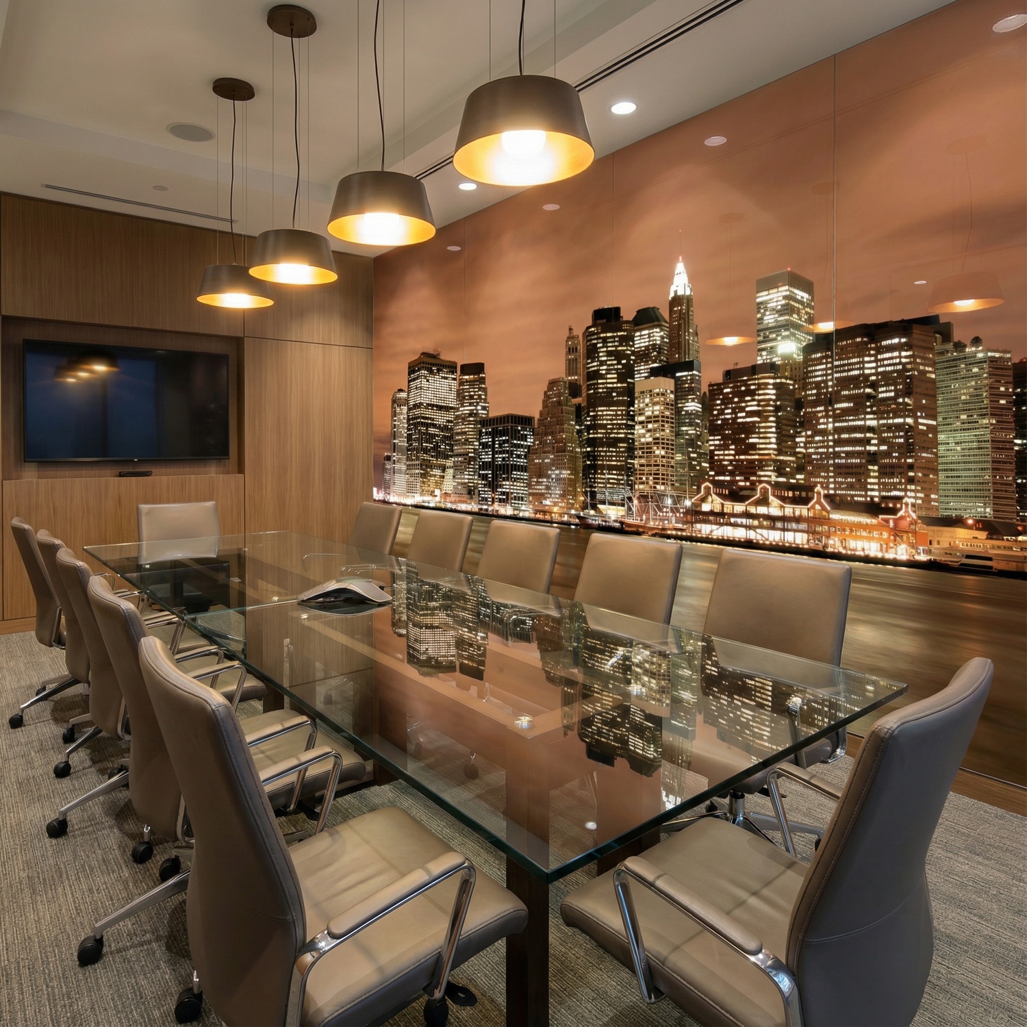 Wall Murals: New York Skyline at night