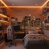 Wall Murals: New York Skyline at night 9