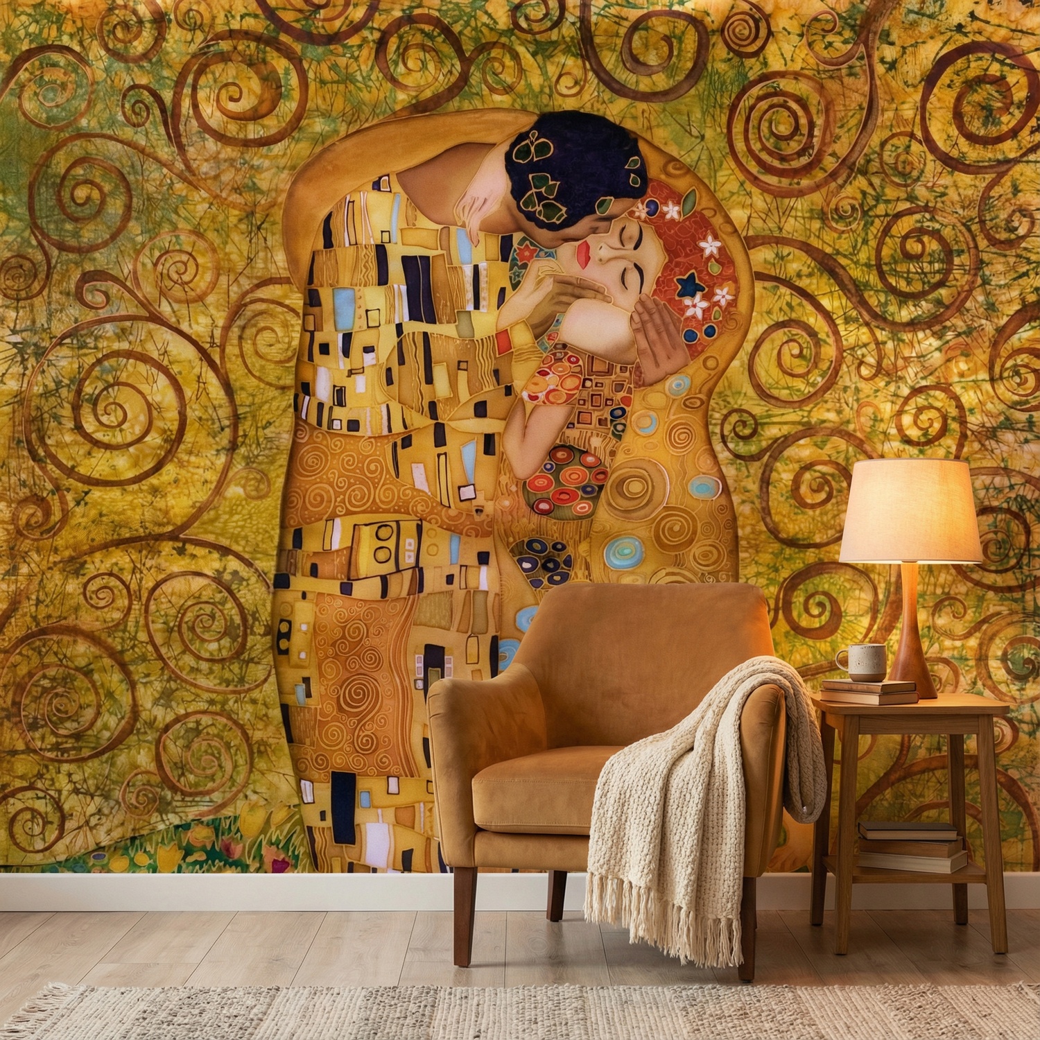 Wall Murals: The Kiss Klimt