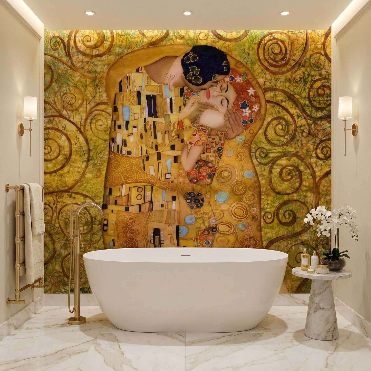 Wall Murals: The Kiss Klimt