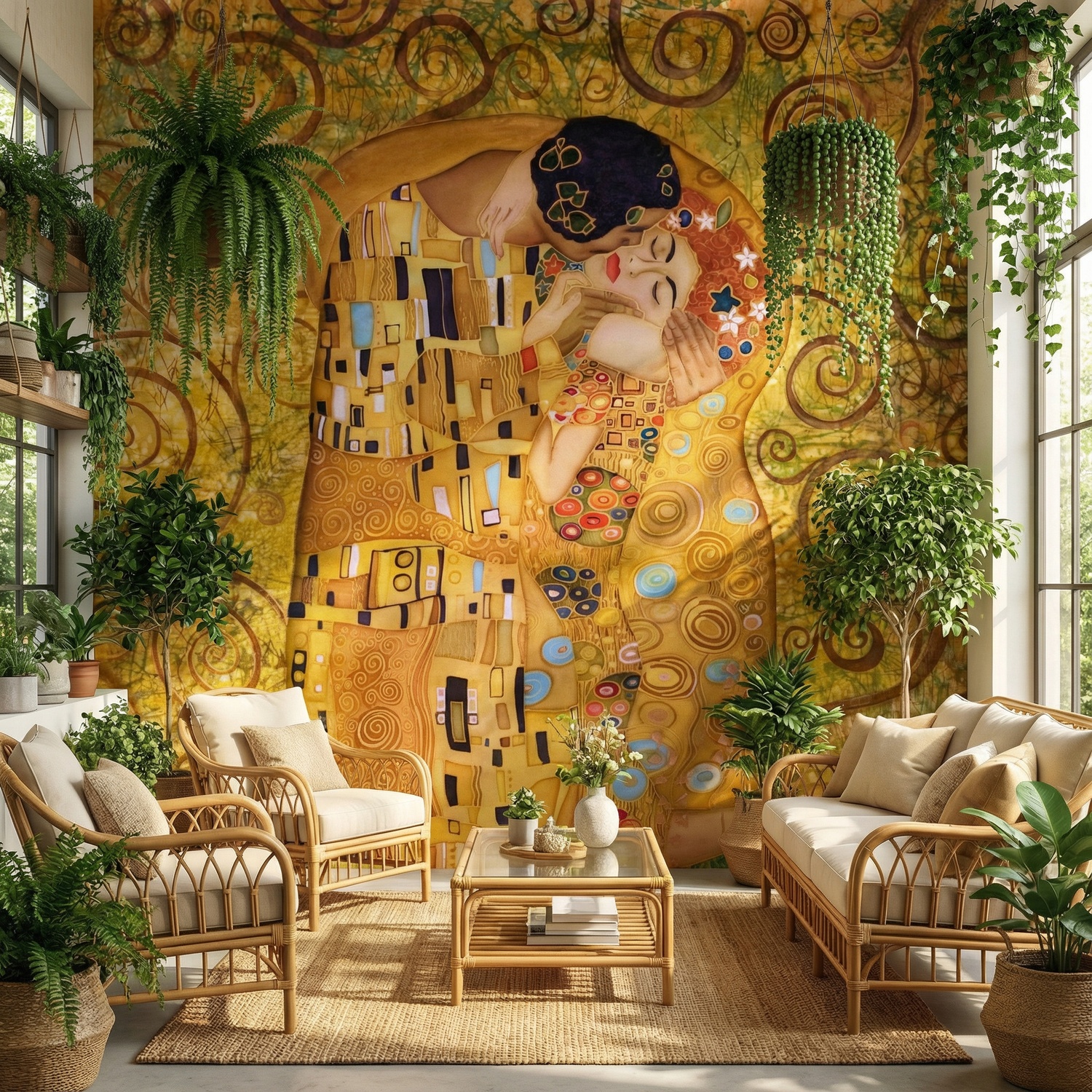 Wall Murals: The Kiss Klimt