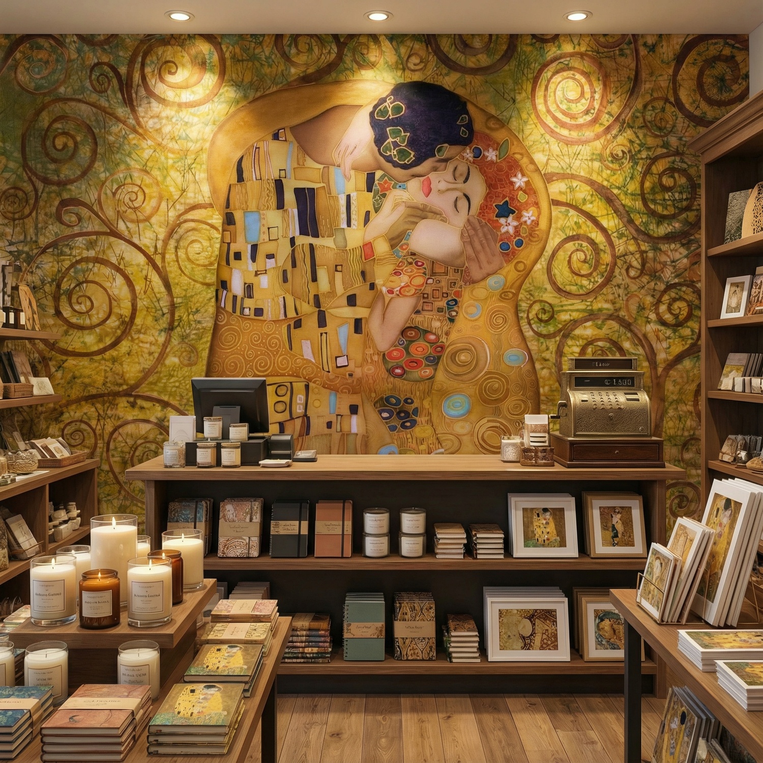 Wall Murals: The Kiss Klimt