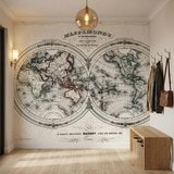 Wall Murals: Map of the World 1848 11