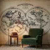 Wall Murals: Map of the World 1848 8