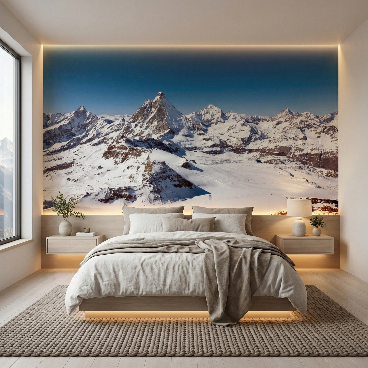 Wall Murals: Klein Matterhorn peak