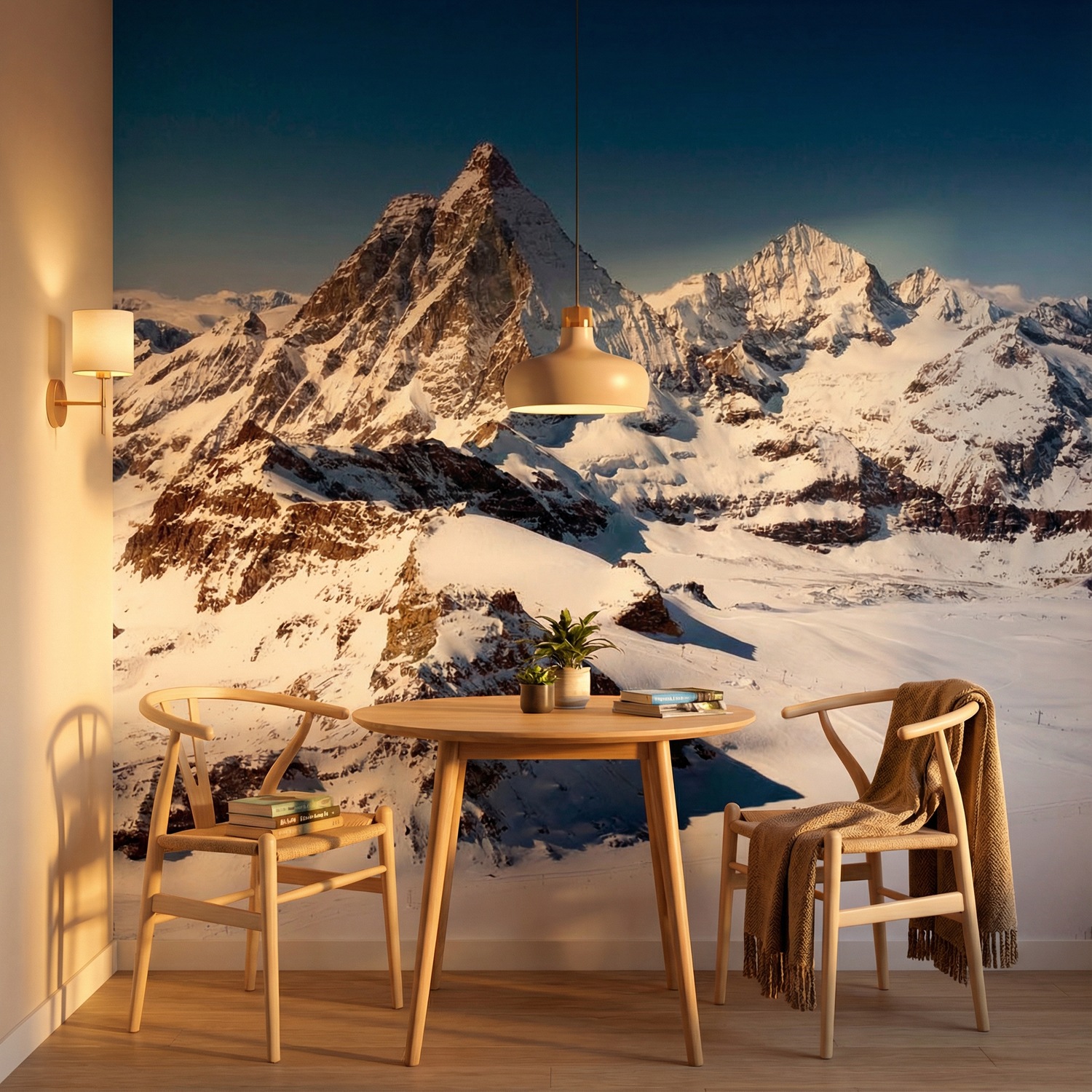 Wall Murals: Klein Matterhorn peak