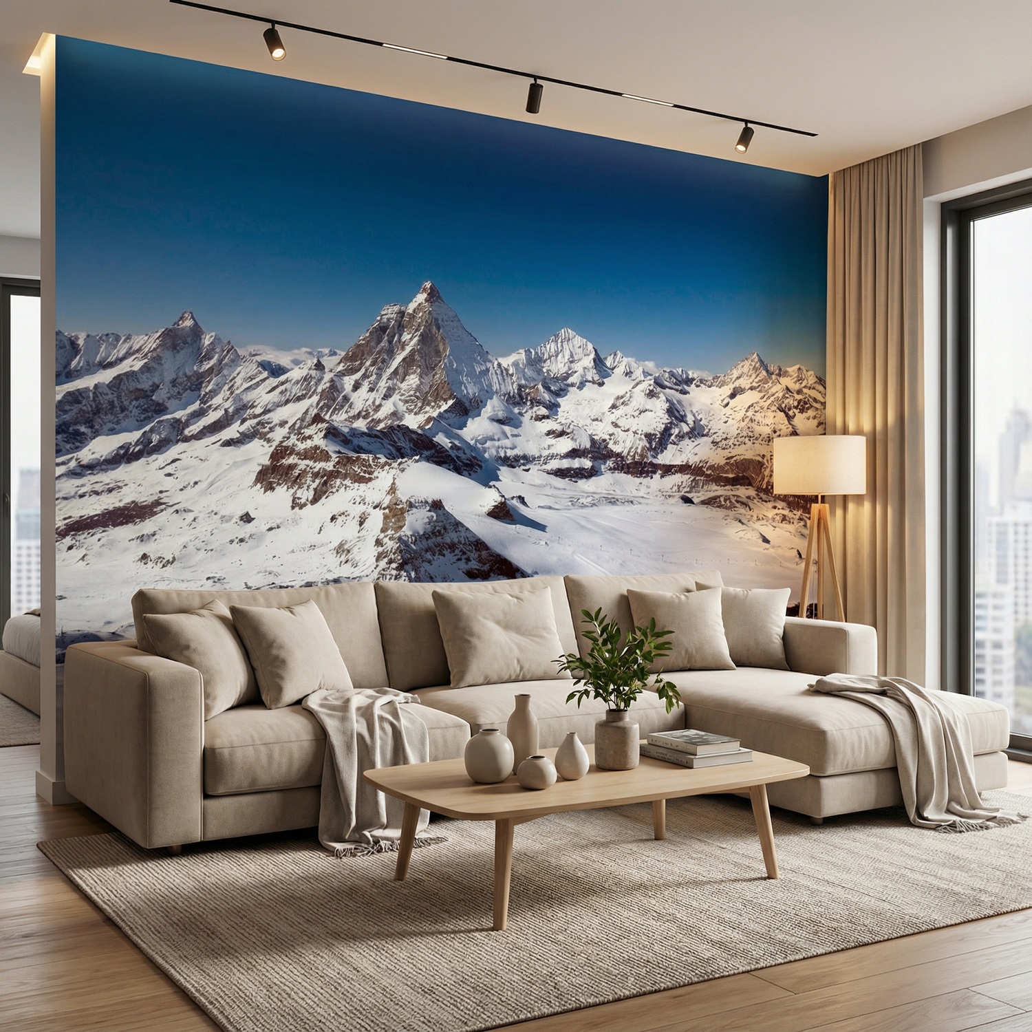 Wall Murals: Klein Matterhorn peak