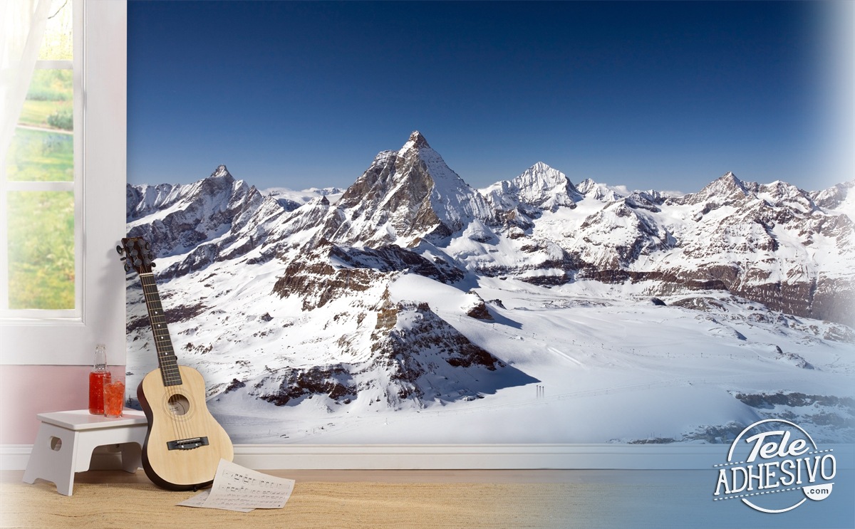 Wall Murals: Klein Matterhorn peak