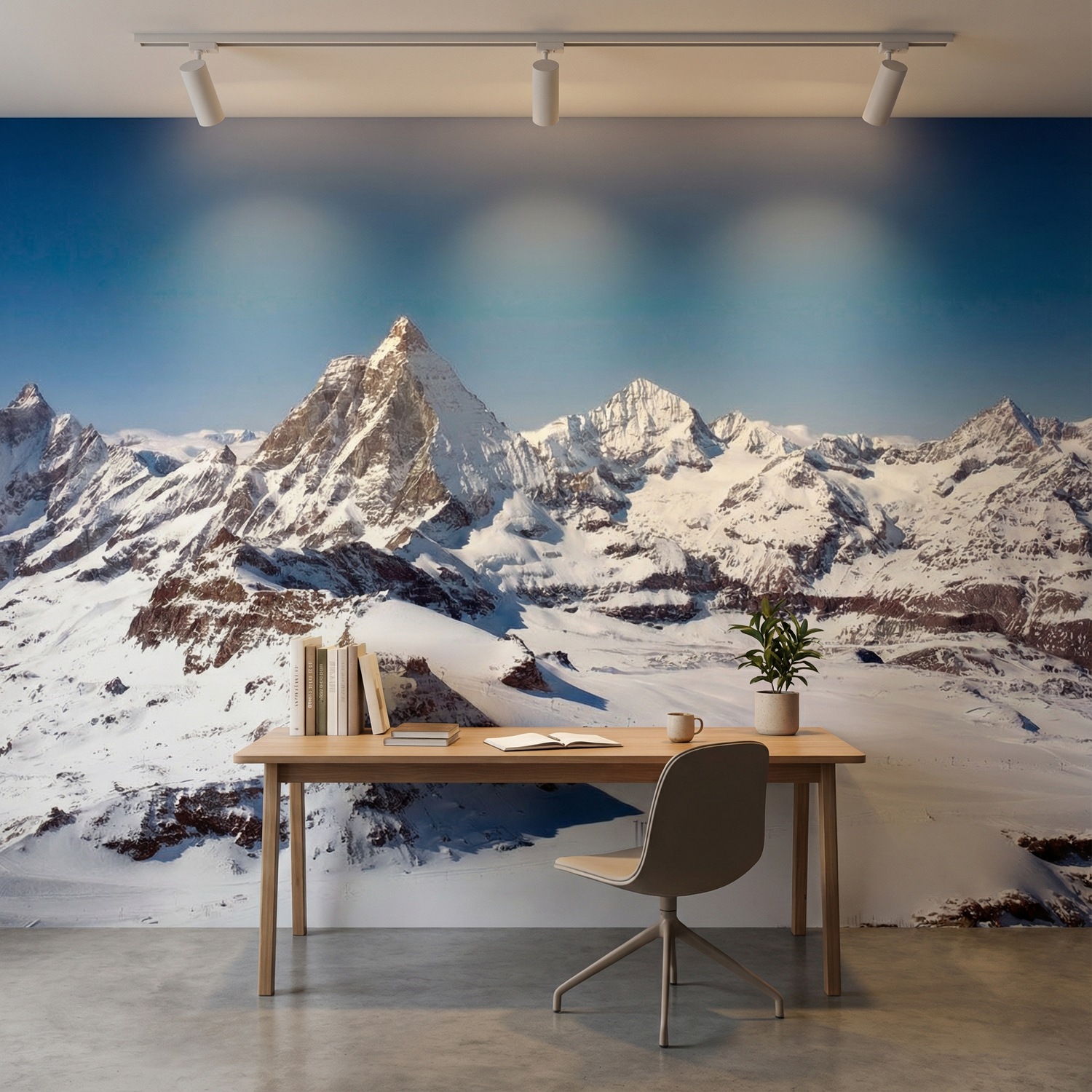 Wall Murals: Klein Matterhorn peak