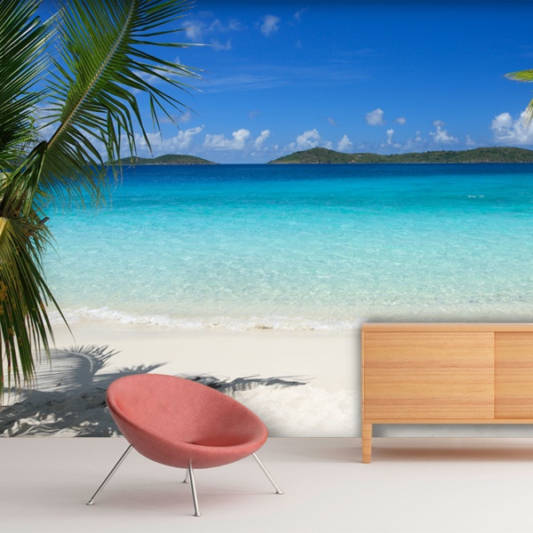 Wall Murals: Caribbean beach