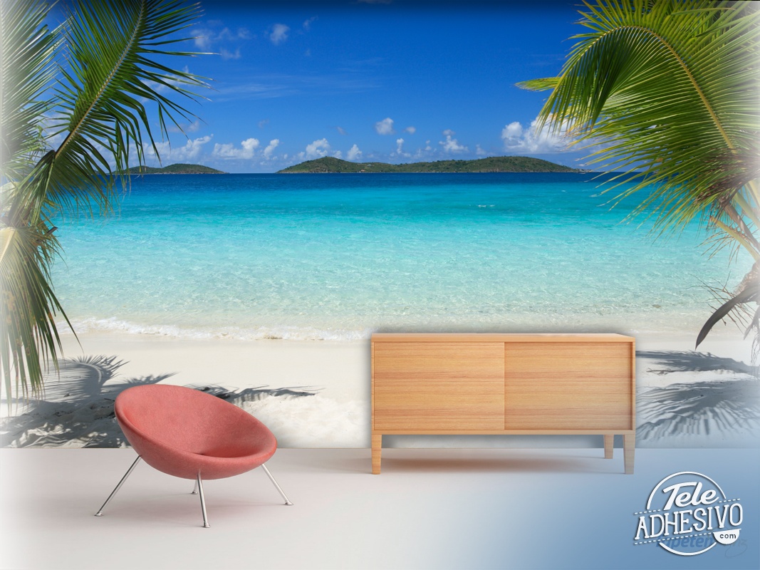 Wall Murals: Caribbean beach