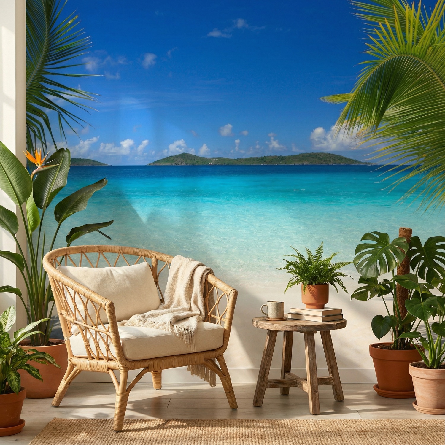 Wall Murals: Caribbean beach