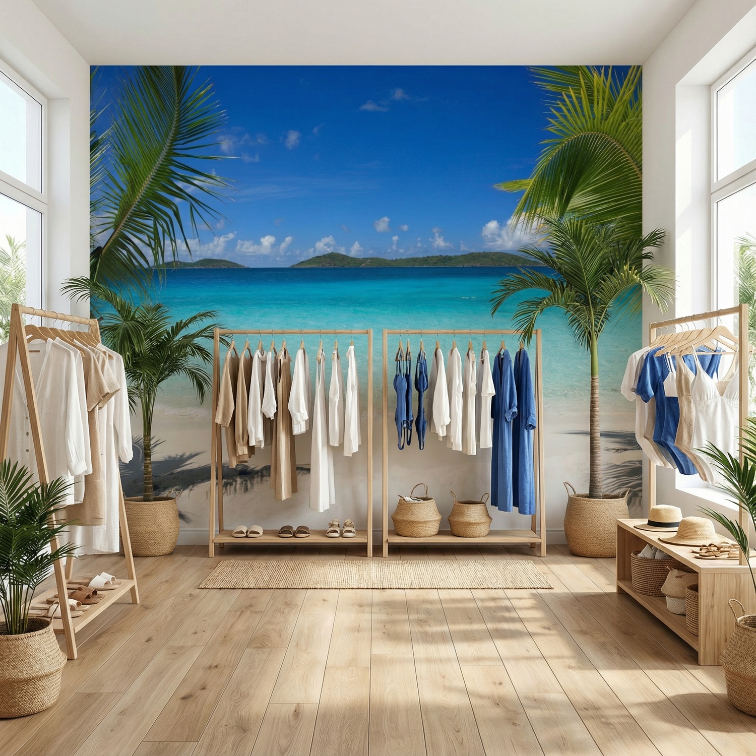 Wall Murals: Caribbean beach