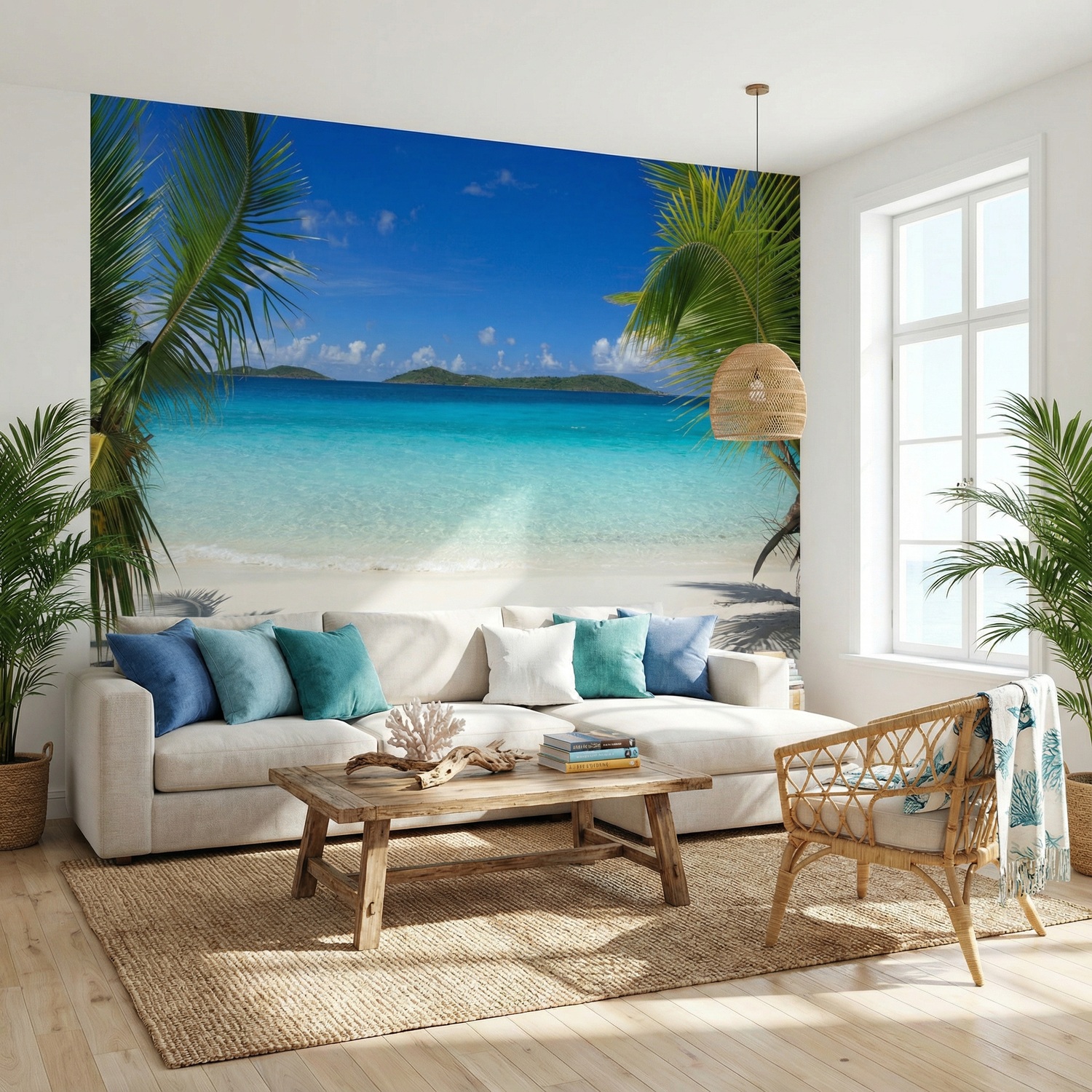Wall Murals: Caribbean beach