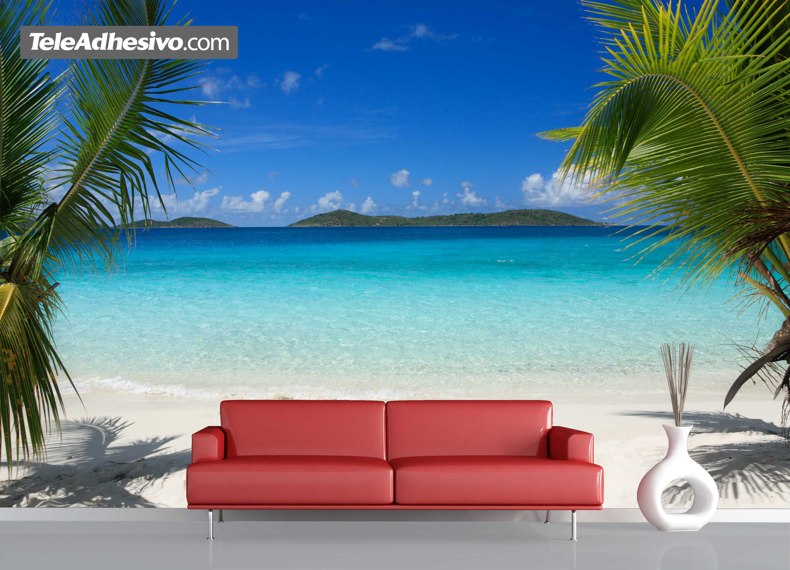 Wall Murals: Caribbean beach