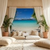 Wall Murals: Caribbean beach 6