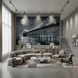 Wall Murals: Nightly Brooklyn Bridge 7