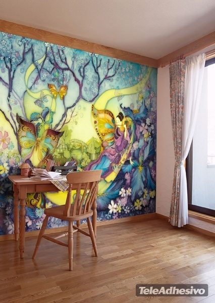 Wall Murals: Japanese fairies