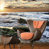 Wall Murals: Waves among the rocks 4