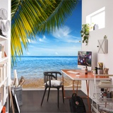 Wall Murals: Beach under the palm tree 2