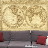 Wall Murals: World map Orvis Typus Universalis 4