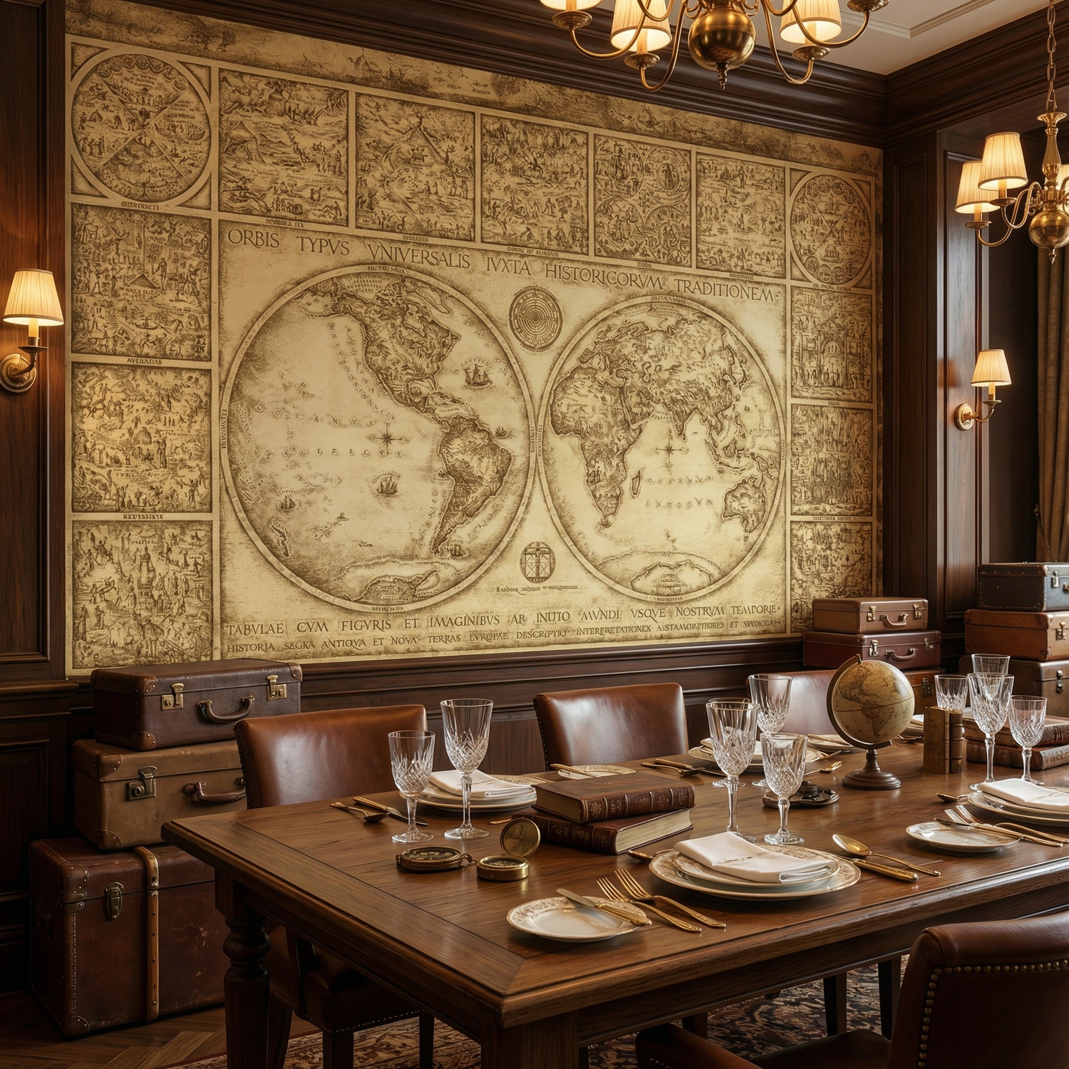Wall Murals: World map Orvis Typus Universalis