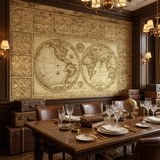 Wall Murals: World map Orvis Typus Universalis 7