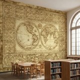 Wall Murals: World map Orvis Typus Universalis 8