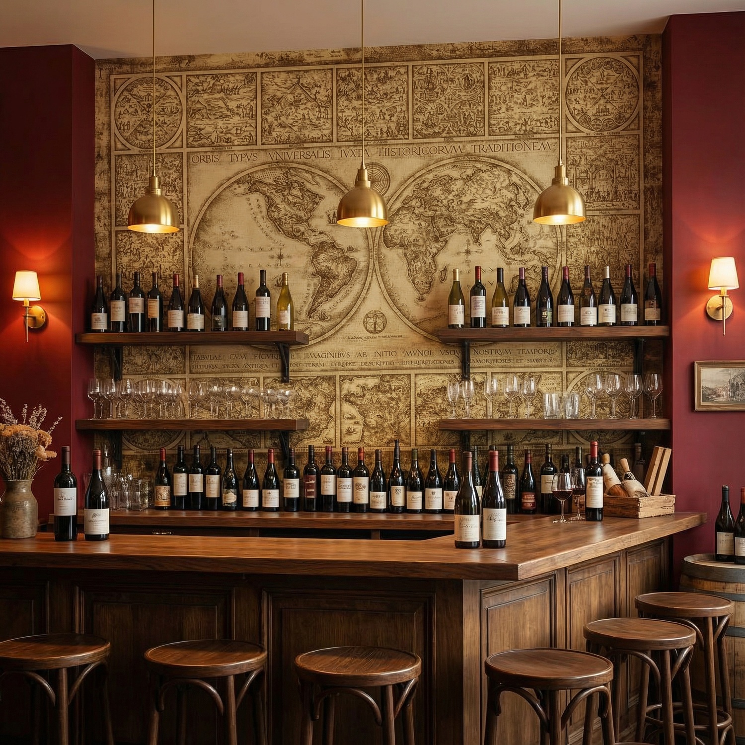 Wall Murals: World map Orvis Typus Universalis