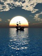 Wall Murals: Ship sailing the seas 3