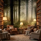 Wall Murals: Mysterious forest 8