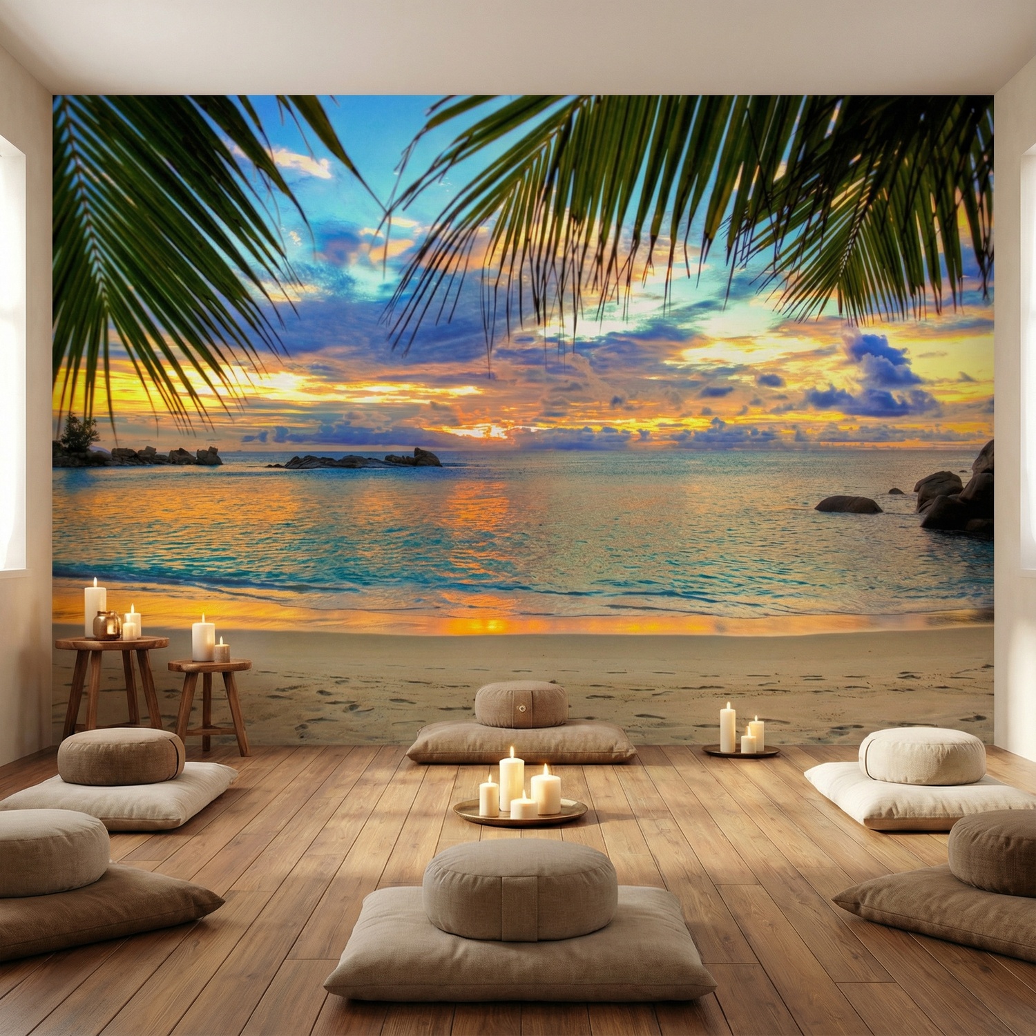 Wall Murals: Sunset beach