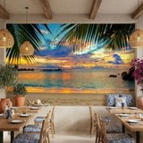 Wall Murals: Sunset beach 10