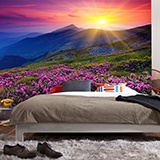 Wall Murals: Sunset in the mountains 3