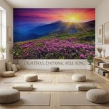 Wall Murals: Sunset in the mountains 21