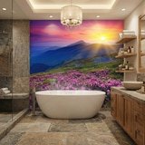 Wall Murals: Sunset in the mountains 9