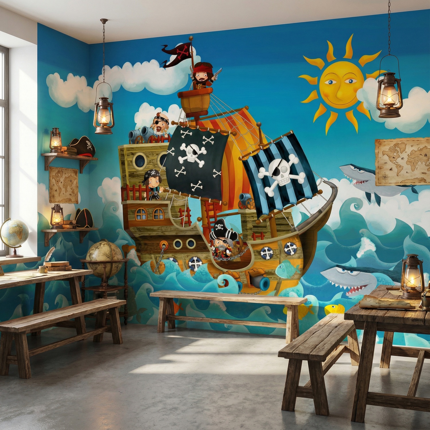 Wall Murals: Pirates Kids