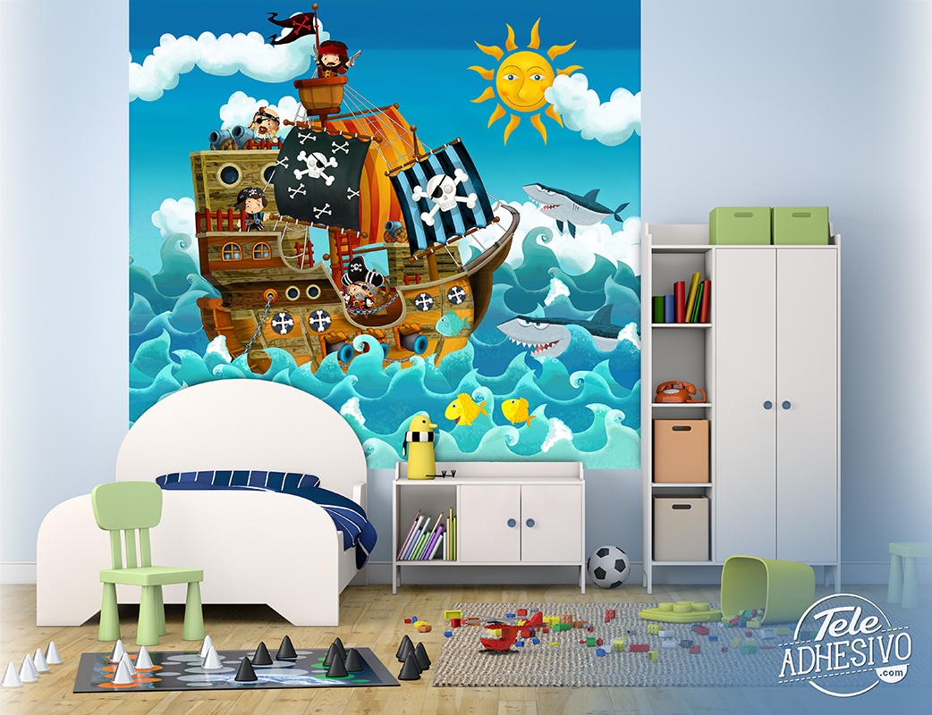 Wall Murals: Pirates Kids