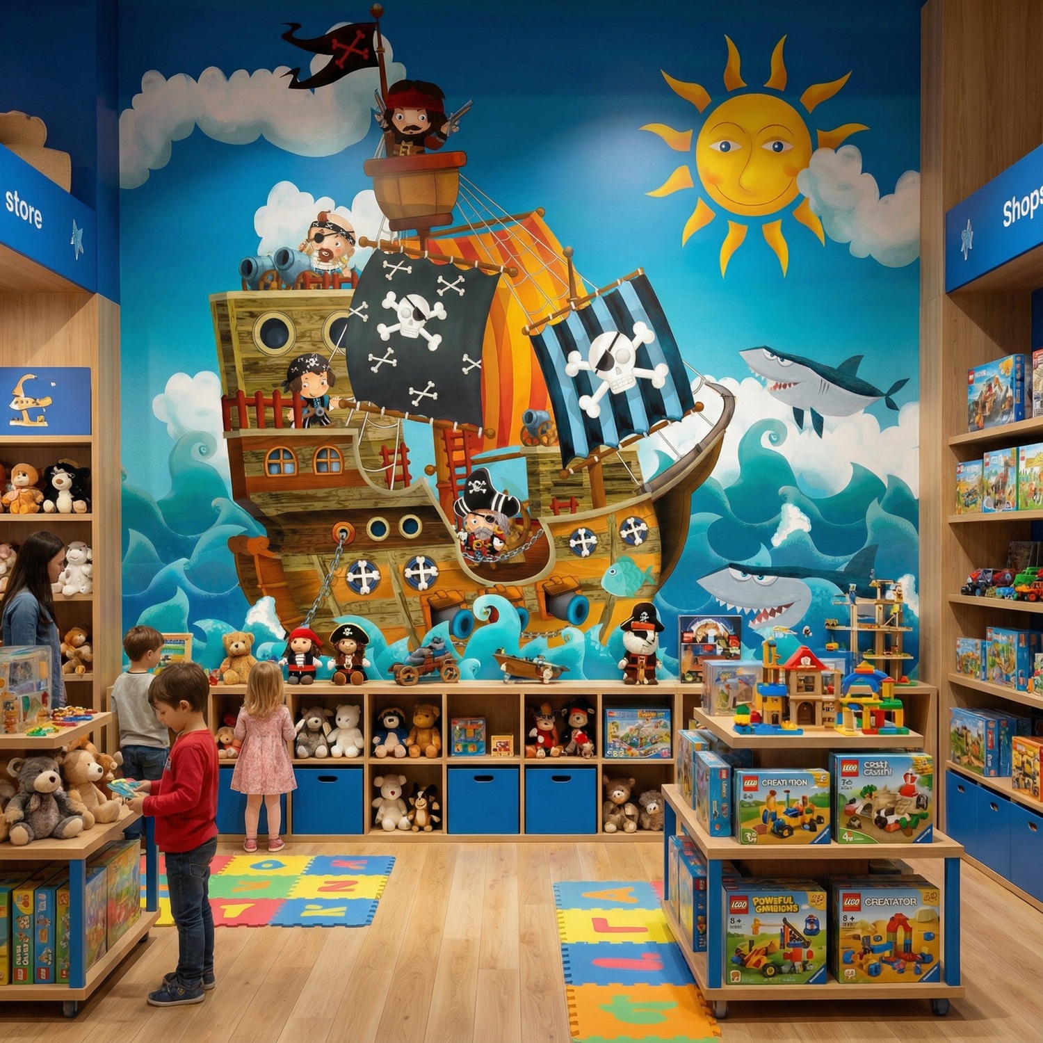 Wall Murals: Pirates Kids