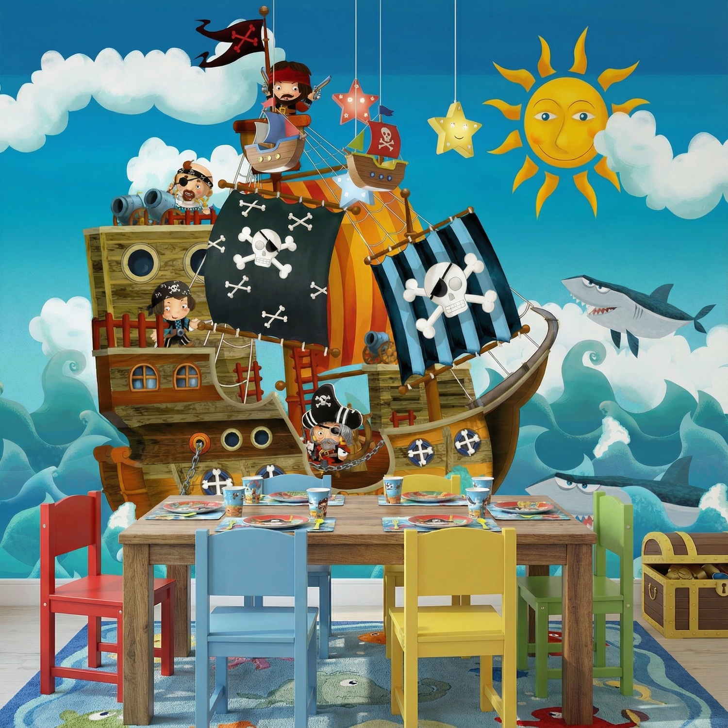 Wall Murals: Pirates Kids